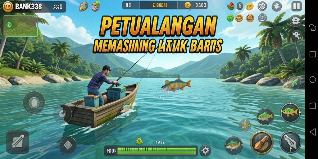 Tangkapan ikan besar dalam permainan BANK338 dengan grafis yang menarik.