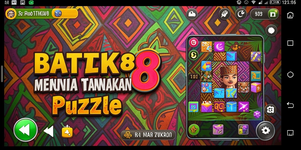 Tampilan gameplay puzzle yang menarik di BATIK88.