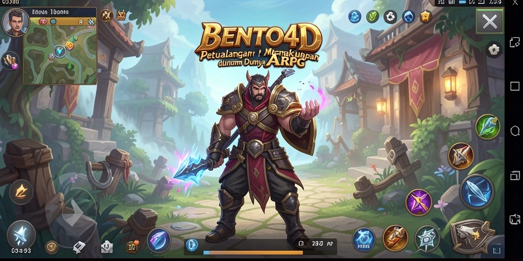 Tampilan dalam BENTO4D yang penuh aksi dan petualangan.