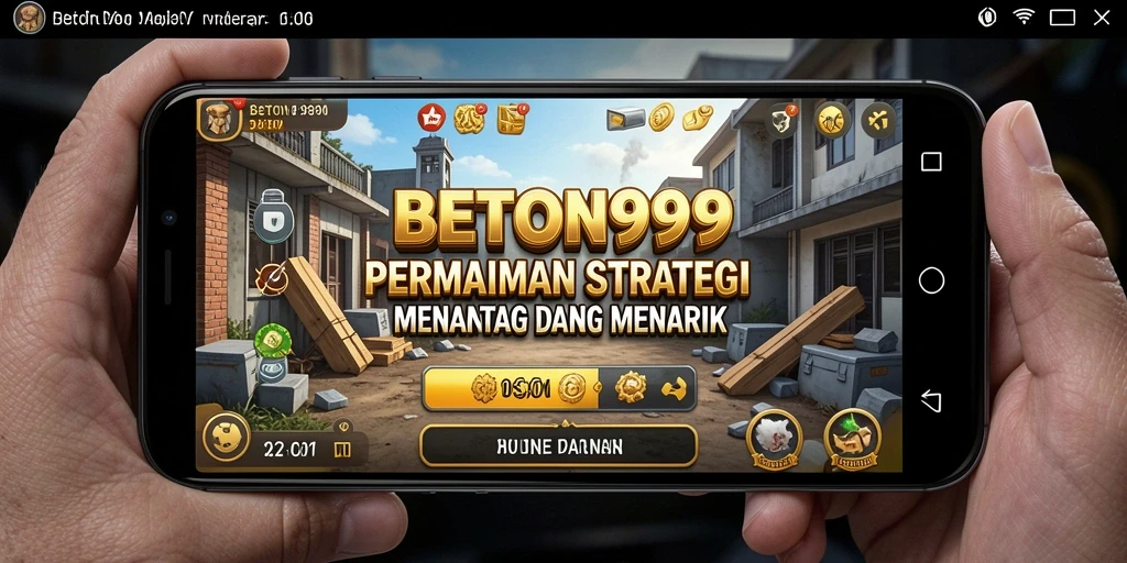 Tangkapan layar BETON999 menampilkan aksi strategis yang intens.