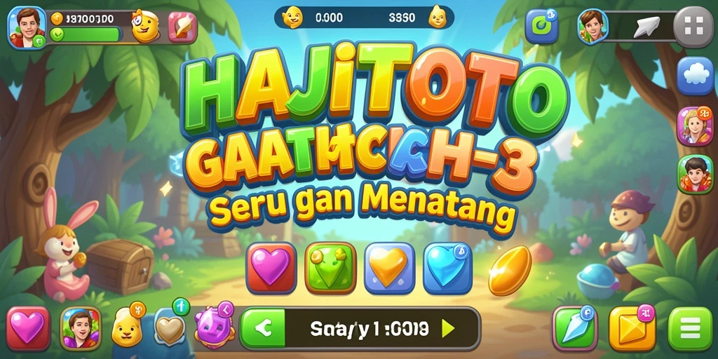 Tangkapan layar gameplay seru dari HAJITOTO menunjukkan aksi Match-3 yang mengasyikkan.