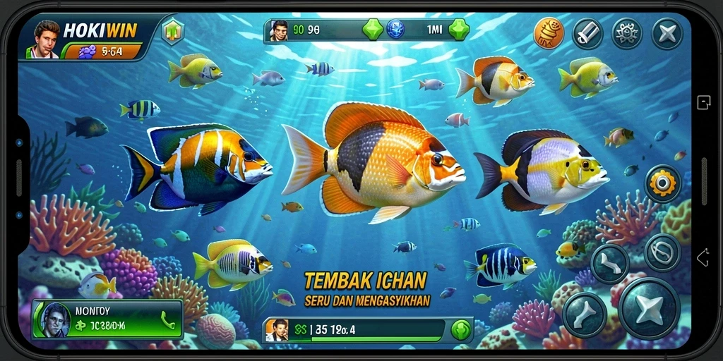 Tampilan gameplay HOKIWIN yang seru dan menegangkan.