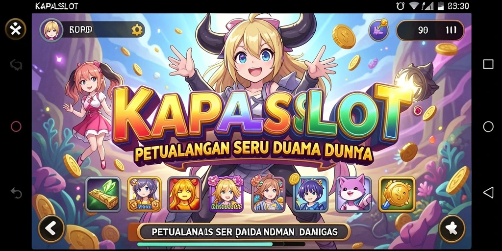 Tangkapan layar gameplay KAPALSLOT menampilkan aksi seru dalam dunia Anime.