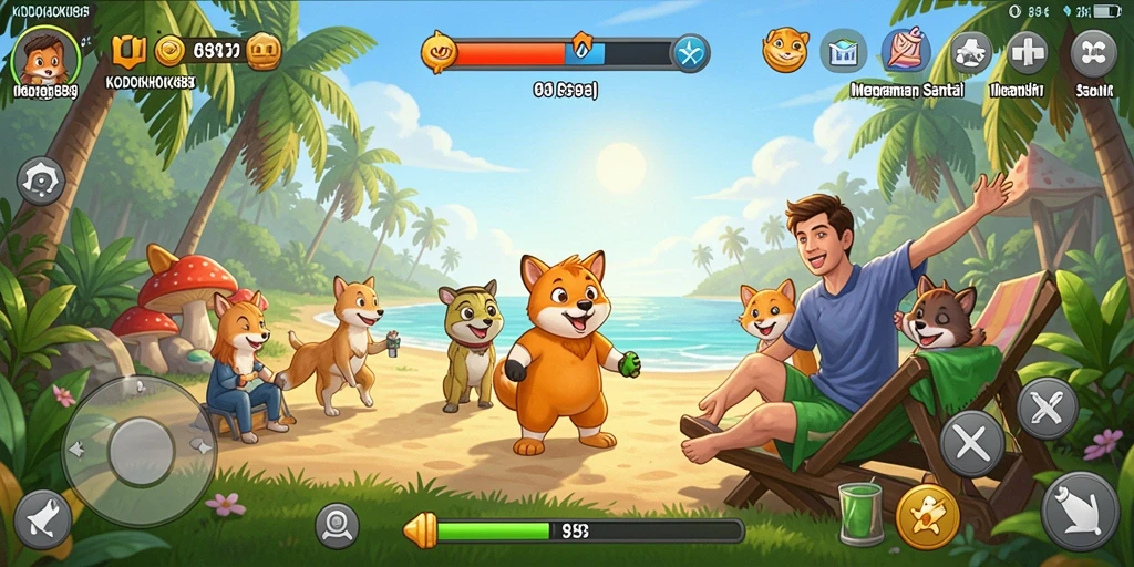 Tampilan gameplay KODOKHOKI889 yang penuh warna dan menyenangkan.
