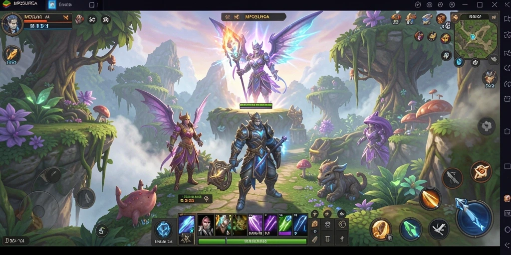 Gameplay seru MPOSURGA dengan aksi penuh di dunia fantasi.