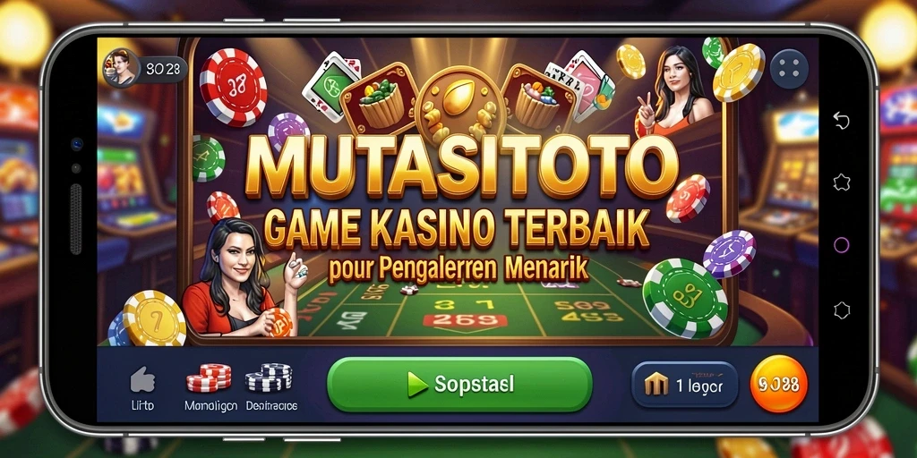 Tampilan screenshot utama MUTASITOTO menunjukkan gameplay Kasino yang seru dan interaktif.