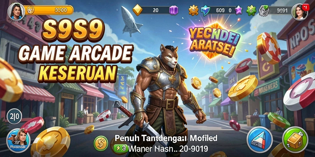 Tampilan gameplay S9S9 yang penuh warna dan seru.
