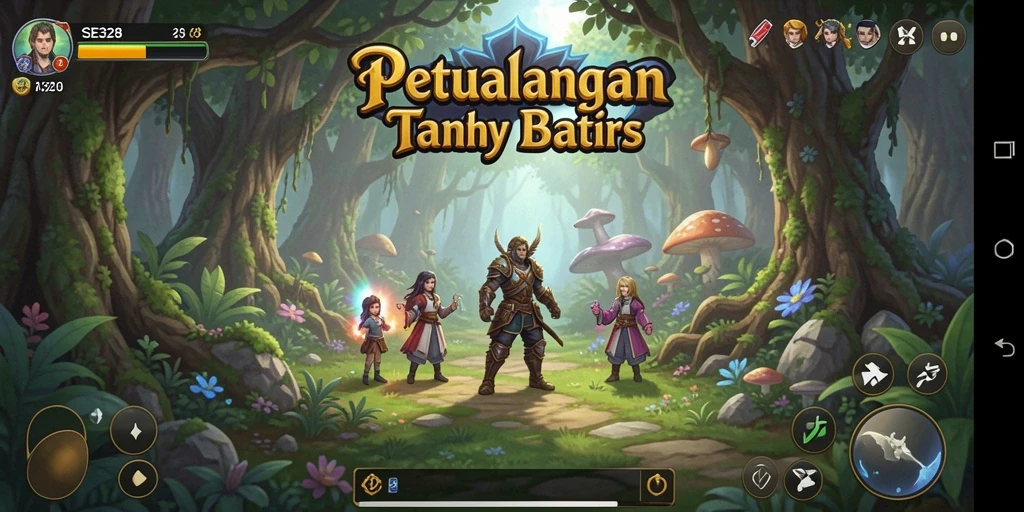 Tampilan gameplay SE328 yang menakjubkan dan penuh aksi RPG.