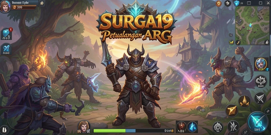 Gameplay epik di dunia ARPG SURGA19 yang menantang.