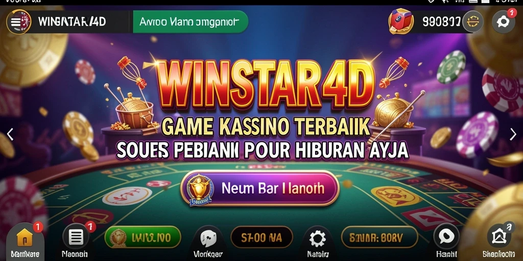 Tampilan gameplay Kasino di WINSTAR4D yang mendebarkan.